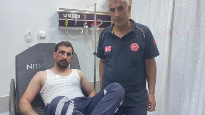 Malatya’nın Yeşilyurt ilçesinde 112 Acil Sağlık Hizmetleri ekibi, görev esnasında