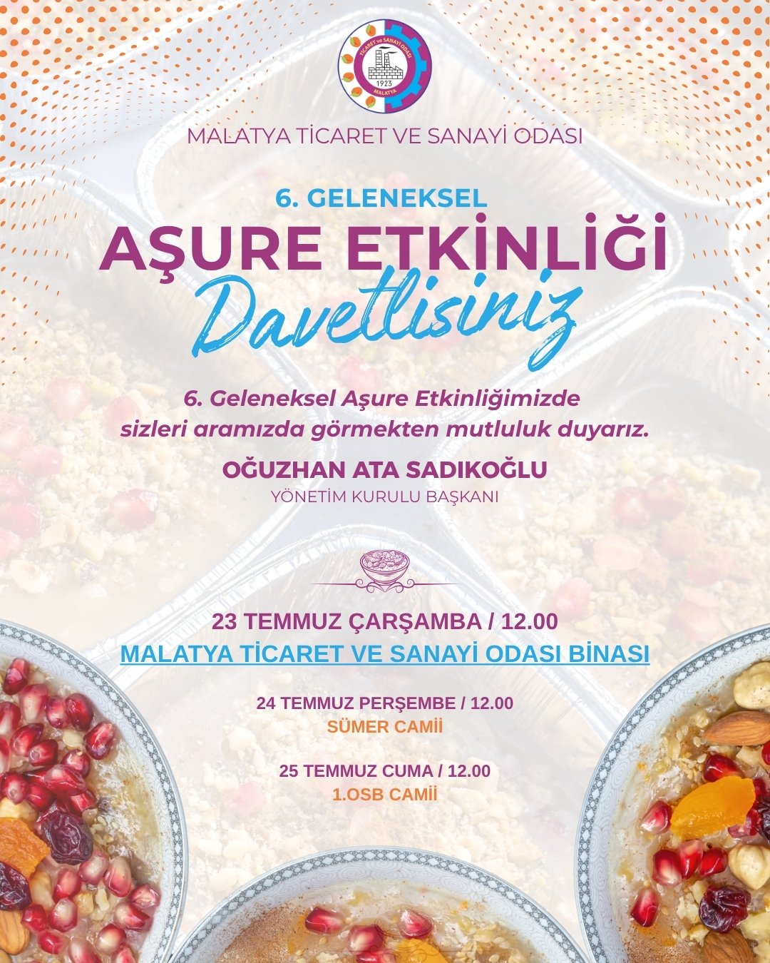 Malatya Ticaret ve Sanayi Odası (MTSO), toplumsal birlik ve beraberliğin