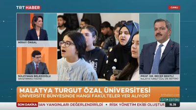 Malatya Turgut Özal Üniversitesi (MTÜ) Rektörü Prof. Dr. Recep Bentli,