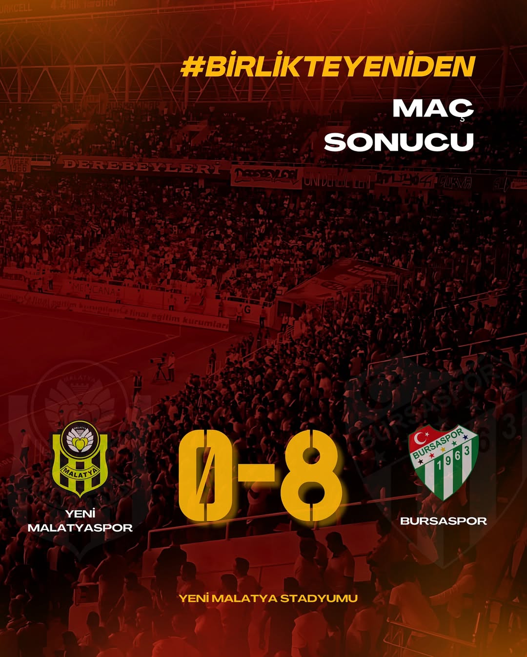 TFF 2. Lig Beyaz Grup’ta oynanan karşılaşmada Yeni Malatyaspor, sahasında