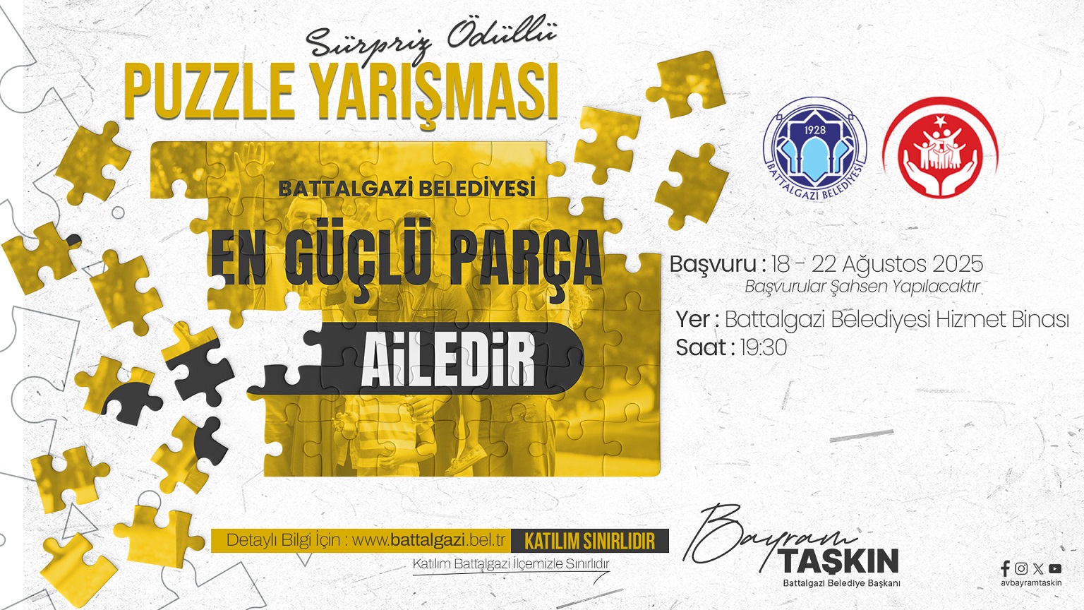 Battalgazi Belediyesi, 2025 Aile Yılı etkinlikleri kapsamında aile bağlarını güçlendirmek