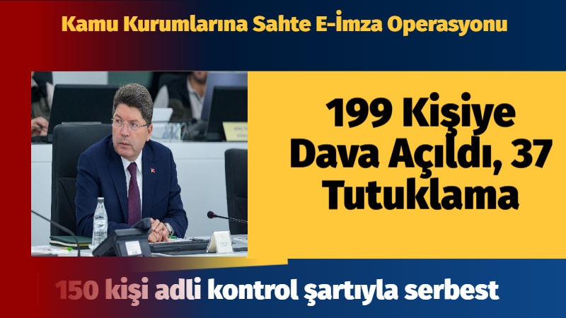 Adalet Bakanı Yılmaz Tunç, kamu kurumlarının bilişim sistemlerine yönelik yapılan