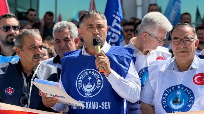 Türk Sağlık-Sen Malatya İl Başkanı Şinasi Yıldırım, teşkilatlarıyla birlikte sahada