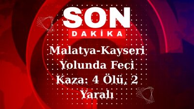 Malatya-Kayseri kara yolunun Akçadağ ilçesi mevkiinde meydana gelen kazada hafif