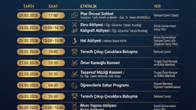 İnönü Üniversitesi, Ramazan ayı dolayısıyla öğrenciler ve vatandaşlara yönelik kapsamlı