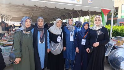 Malatya’da sivil toplum kuruluşlarının katılımıyla düzenlenen etkinlikte, Gazze’ye insani yardım