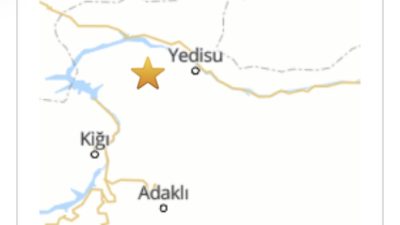AFAD verilerine göre Bingöl’ün Yedisu ilçesinde sabah saatlerinde 4.4 büyüklüğünde