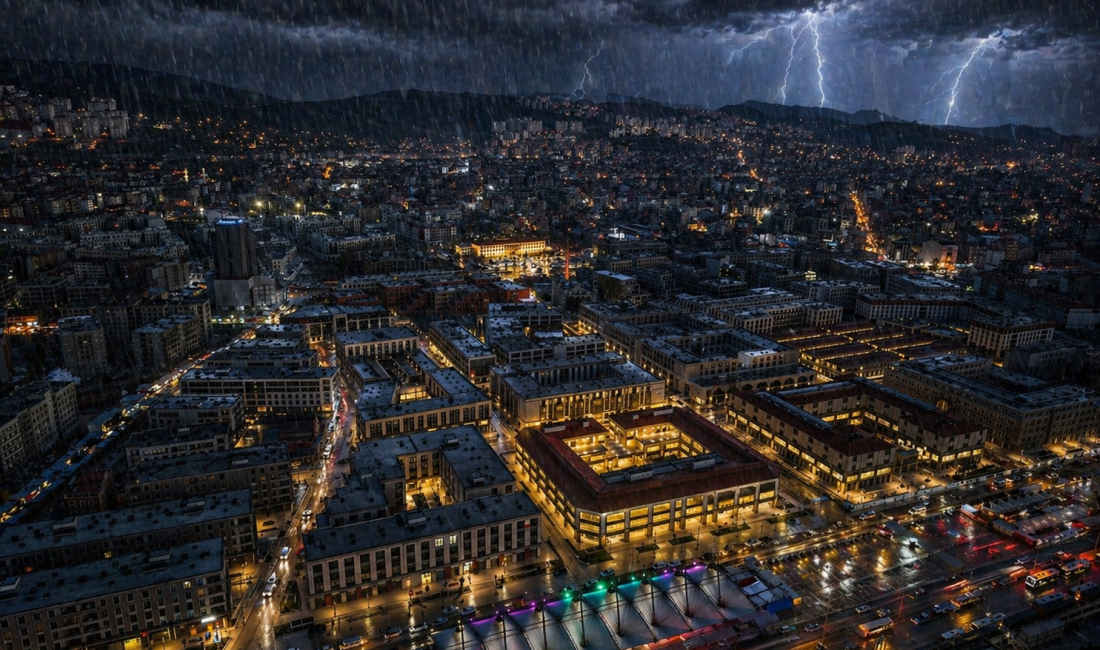 Meteoroloji’nin uyarısının ardından Malatya’da kuvvetli sağanak ve dolu yağışı etkisini