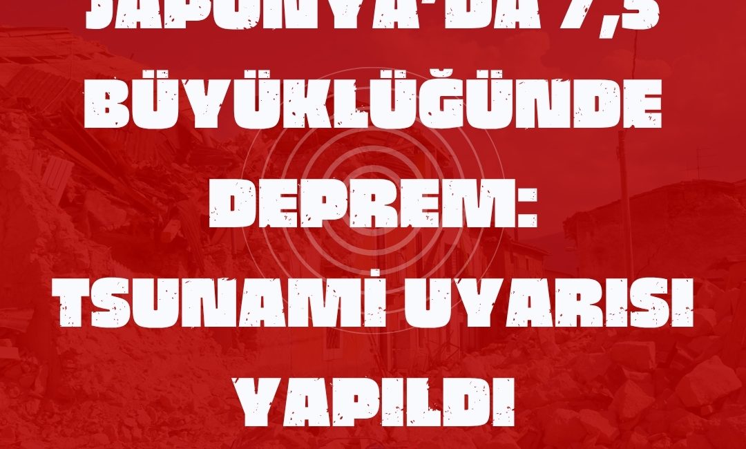 aponya’da, Sanriku kıyıları açıklarında meydana gelen 7,5 büyüklüğündeki deprem, geniş