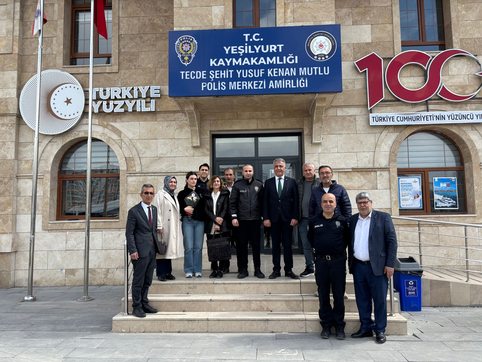 İYİ Parti Yeşilyurt İlçe Başkanlığı, Polis Haftası dolayısıyla Tecde Şehit