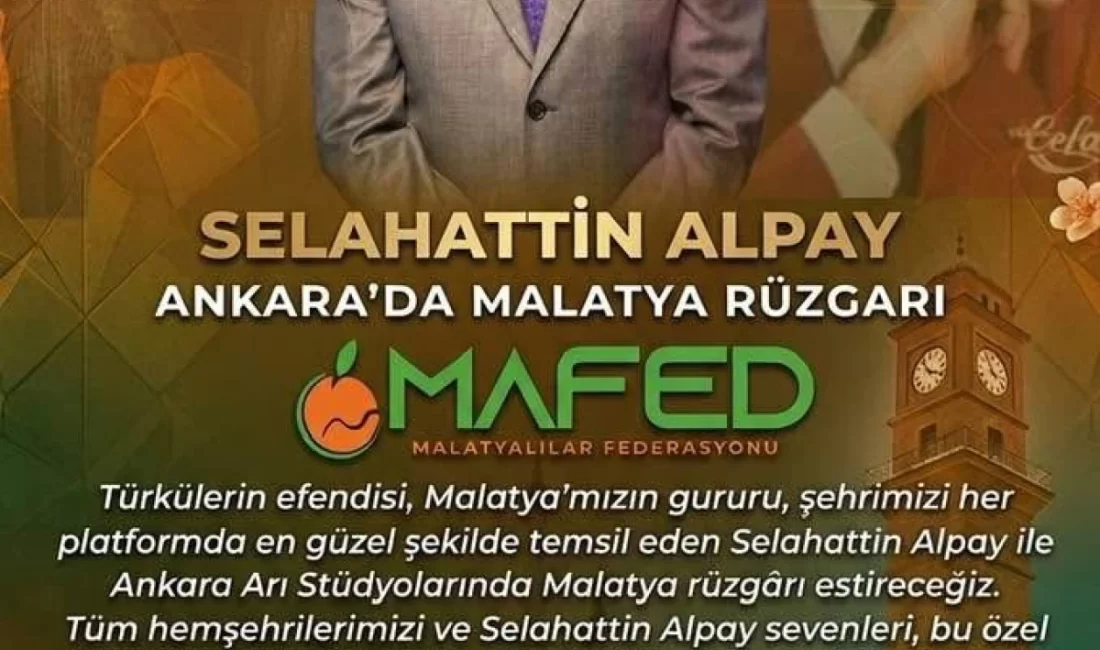 “Türkülerin efendisi” olarak tanınan Selahattin Alpay, başkentte düzenlenecek özel bir